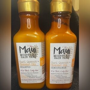 Maui NEW Moisture Curl Quench + Coconut Oil Shampoo & Conditioner Bundle